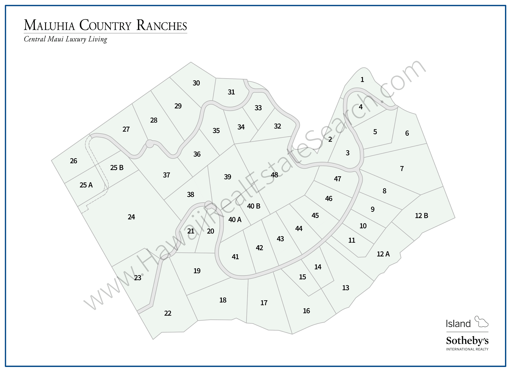 Maluhia Country Ranches Map